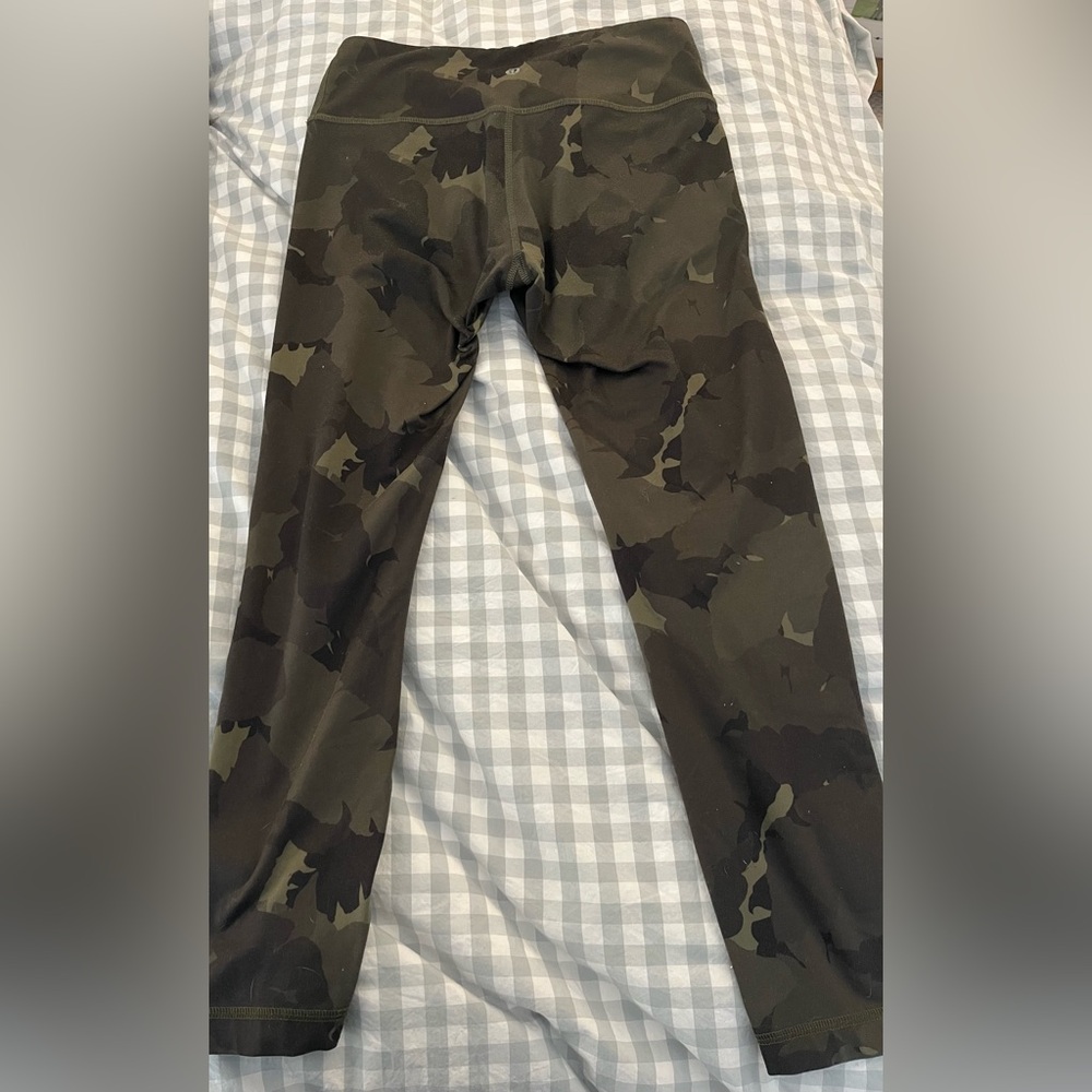 lululemon athletica Olive Camouflage Leggings